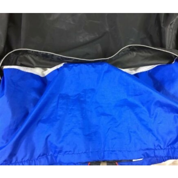 Vtg Asics Track Jacket Full ZIp Mens Black Blue - Picture 7 of 8